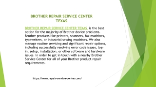 Brother Service Center In Texas