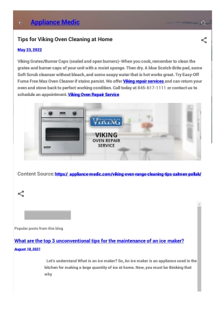 Viking Oven Cleaning Tips at Home