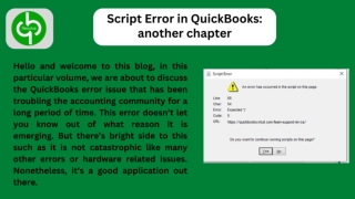 Script Error in QuickBooks another chapter