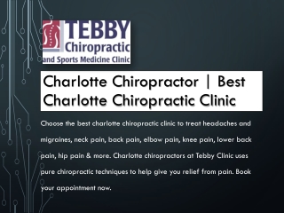 Charlotte Chiropractor | Best Charlotte Chiropractic Clinic