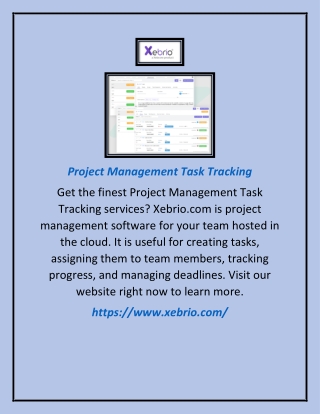 Project Management Task Tracking