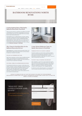 Bathroom Renovations North Ryde