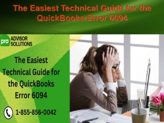 The Easiest Technical Guide for the QuickBooks Error 6094