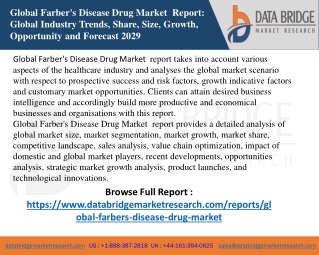 Global Farber's Disease Drug Market pdf