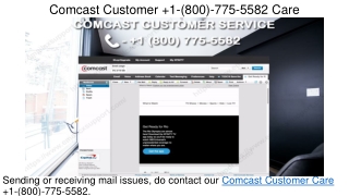 Comcast Customer Helpline  1(800) 775 5582