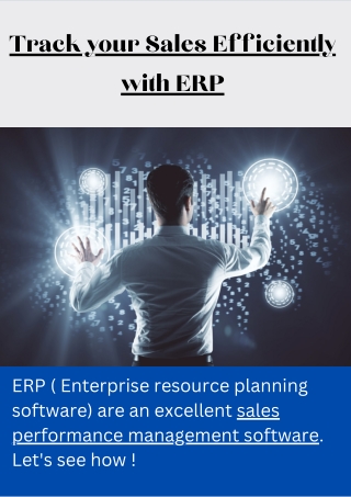 Track your Sales Data efficiently with ERP | Ausuma