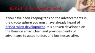 BEP20 Token Development Company - Coin Developer India