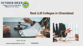 Fulfill your goals with this Best BALLB College in Ghaziabad