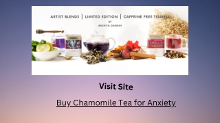 Buy Chamomile Tea for Anxiety
