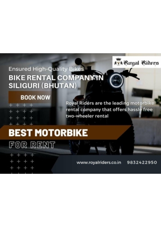 Best Bike on Rent In Siliguri Royal Riders