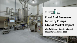 Food And Beverage Industry Pumps Global Market Industry Trends, Share, Size, Growth, By Type, By Application, By Pump Ty