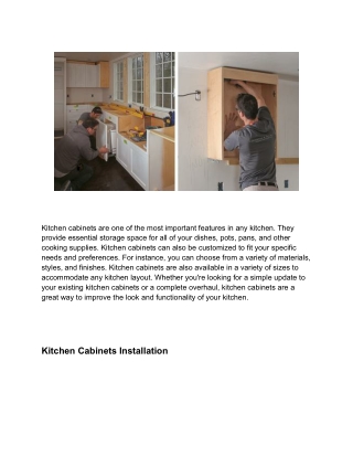 How Much Does It Cost To Install Kitchen Cabinets_