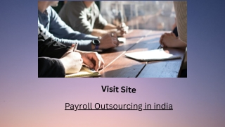 Payroll Outsourcing in India