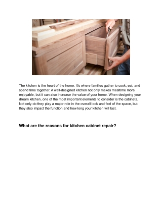 Kitchen cabinet repair in kuala lumpur and selengor 2022