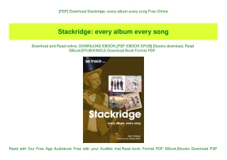 [PDF] Download Stackridge every album every song Free Online