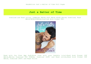 ReadOnline Just a Batter of Time Full Pages