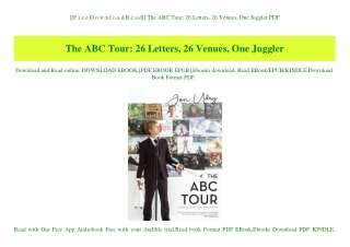 [[F.r.e.e D.o.w.n.l.o.a.d R.e.a.d]] The ABC Tour 26 Letters  26 Venues  One Juggler PDF