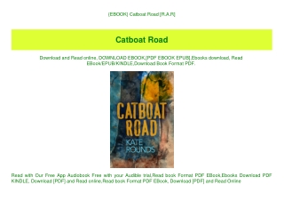 {EBOOK} Catboat Road [R.A.R]