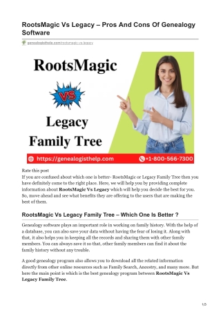 RootsMagic Vs Legacy | Pros And Cons Of Genealogy Software