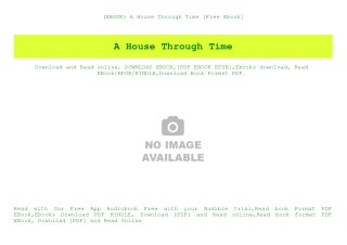 (EBOOK A House Through Time [Free Ebook]