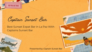 Best Sunset Expat Bar in La Paz With Captains Sunset Bar