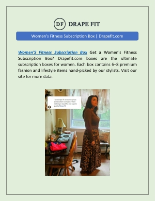 Women's Fitness Subscription Box | Drapefit.com