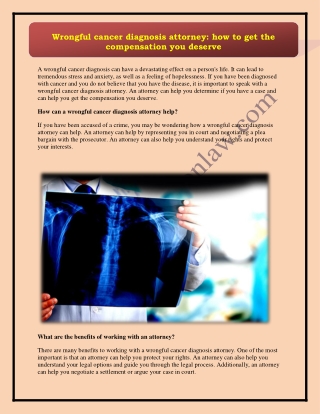 What You Need to Know before hiring a radiology malpractice attorney