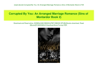 [read ebook] Corrupted By You An Arranged Marriage Romance (Sins of Montardor Book 2) Pdf