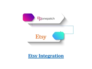 Multi-Channel Etsy Integration | Etsy Order and Inventory Management | OnePatch