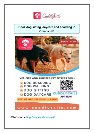 Book dog sitting, daycare and boarding in Omaha, NE