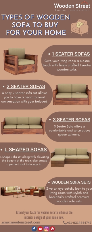 Types of wooden sofa to buy for your home