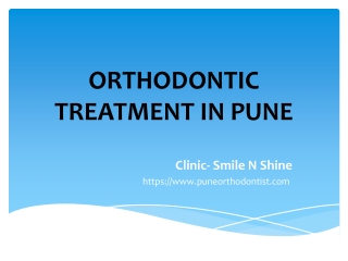 ORTHODONTIC TREATMENT IN PUNE