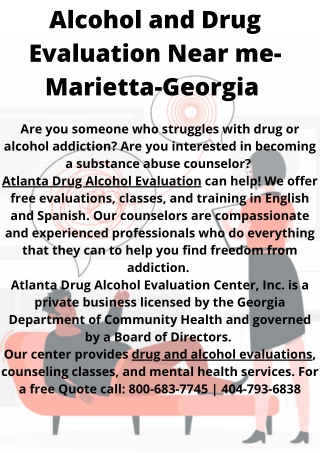 Drug and Alcohol Evaluation-Marietta | Georgia | AACS Atlanta
