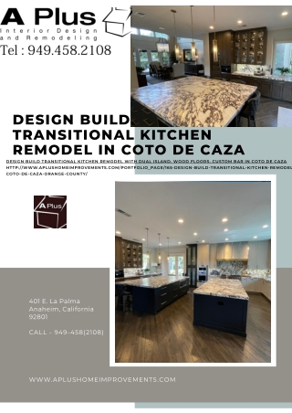 Design Build Transitional kitchen remodel in Coto De Caza