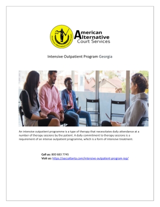 Intensive Outpatient Program Georgia | 30067 |AACS Atlanta