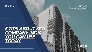 5 Tips about SEO Company India You Can Use Today