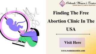 Finding The Free Abortion Clinic In The USA