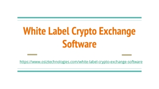 White Label Crypto Exchange Software