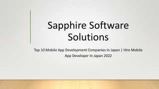 Top 10 Mobile App Development Companies In Japan-Hire Mobile App Developer In Japan 2022