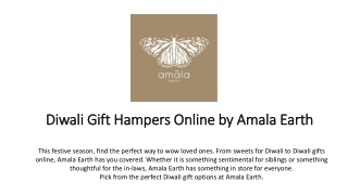 Diwali Gift Hampers Online by Amala Earth