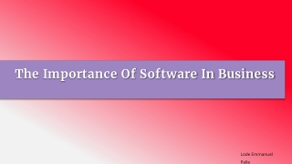 The Importance Of Software In Business