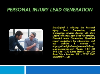 Personal Injury Lead Generation