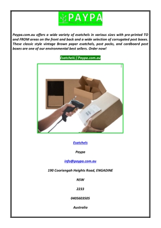 Esatchels  Paypa.com.au