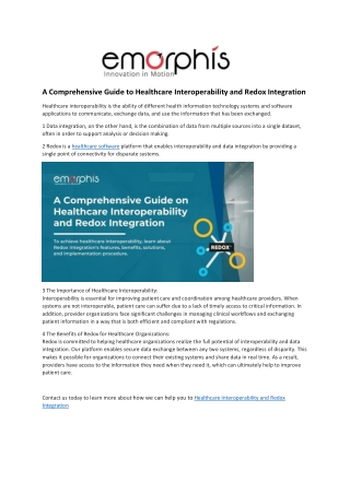 A Comprehensive Guide to Healthcare Interoperability and Redox Integration