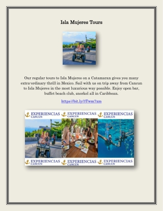 Isla Mujeres Tours, experienciascancun.com