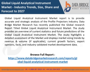 Global Liquid Analytical Instrument Market Surpassing a Valuation of USD 721.35