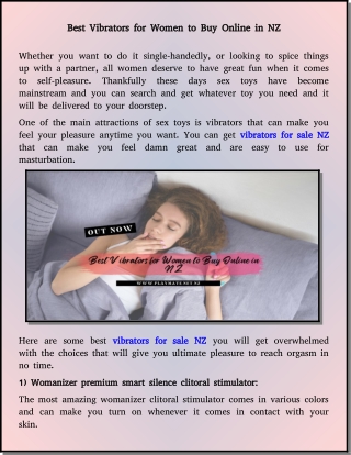 Best Vibrators For Women To Buy Online in NZ