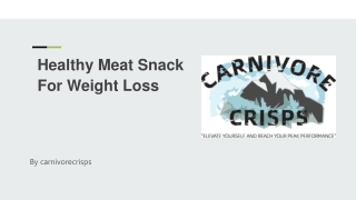 Healthy Meat Snack For Weight Loss