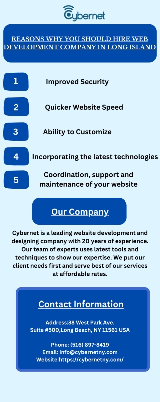 REASONS WHY YOU SHOULD HIRE WEB DEVELOPMENT COMPANY IN LONG ISLAND