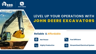 Level Up Your Operations with John Deere Excavators